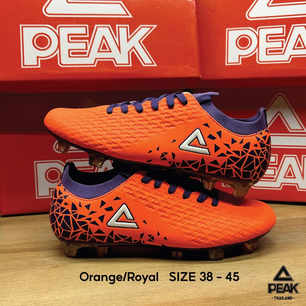 Peak Football "Playmaker" E39067F รองเท้าฟุตบอล สตั๊ด พื้น11ปุ่ม นุ่ม เบา กระชับเท้า เล่นได้ทุกพื้นสนาม - Image 6