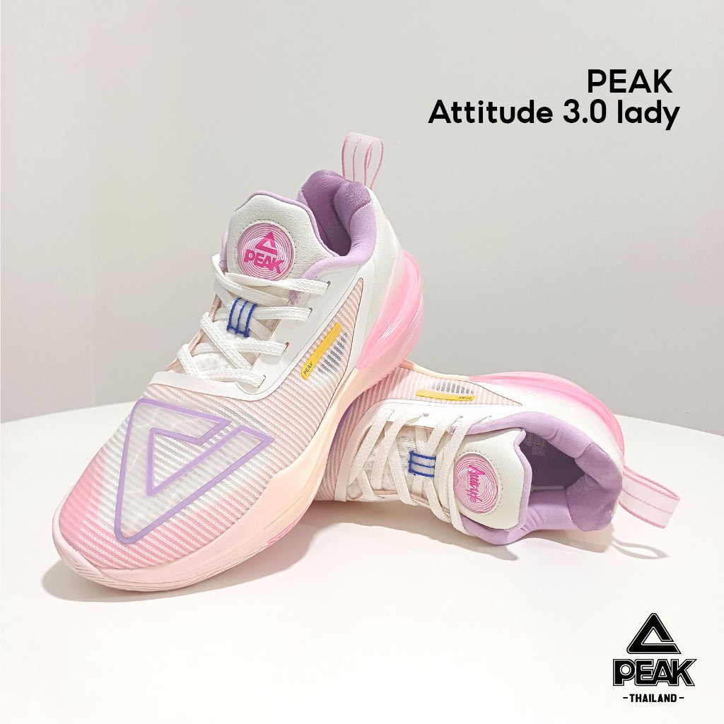 PEAK "Attitude 3.0 Lady" ET42938A รองเท้าบาสเกตบอล พีค รุ่นท็อป ไซส์เล็ก ซัพพอร์ทสูง รองรับแรงกระแทกได้ดี พื้นทนปูน - Image 6